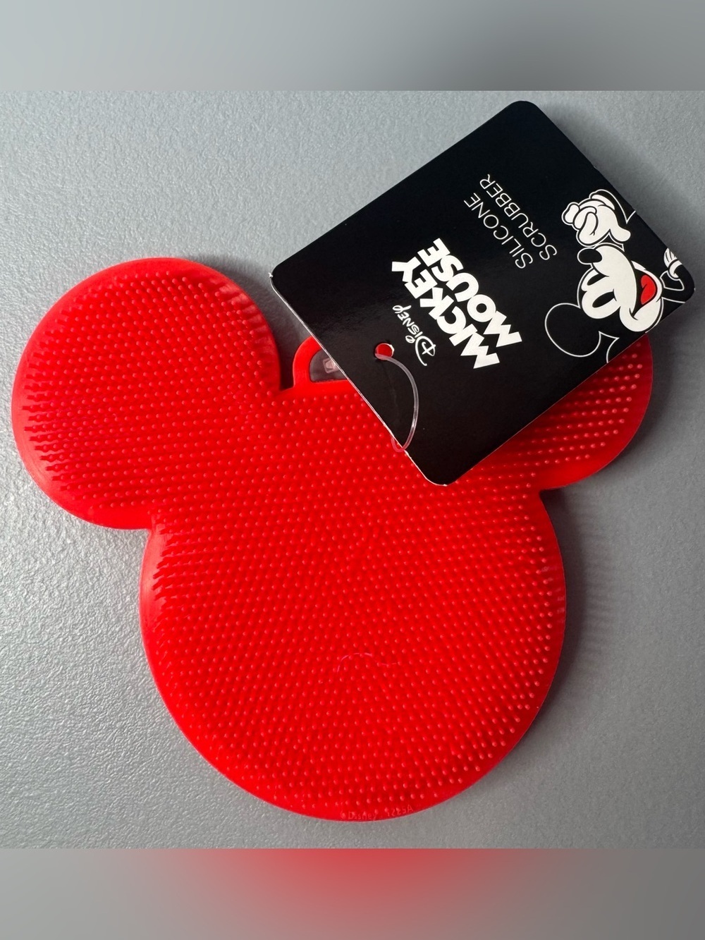 Disney Red Mickey Mouse Silicone Cleaning Pad for kitchen makeup brush tool head